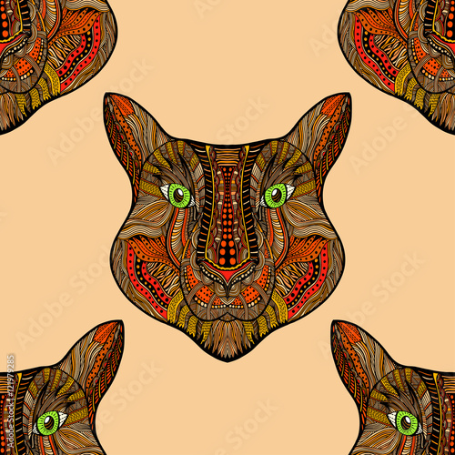 Seamless Tiger pattern