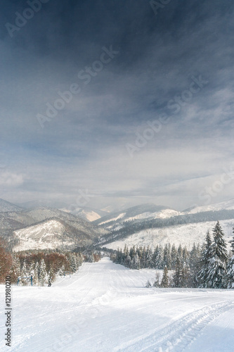 View from the top of the ski area © Oleksii Astanin