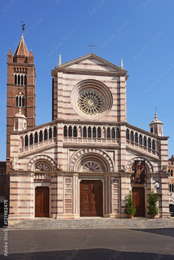 St Lawrence Cathedral in Grosseto, Tuscany, Italy.