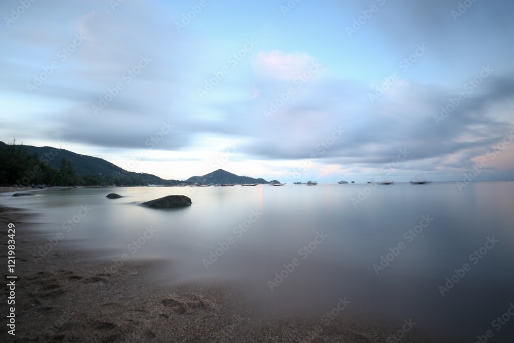 peaceful smooth beach