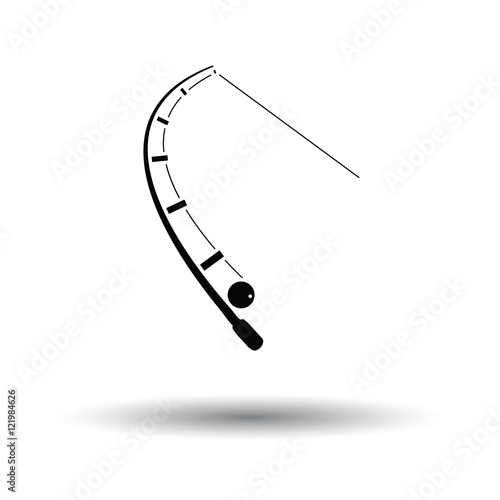 Icon of curved fishing tackle