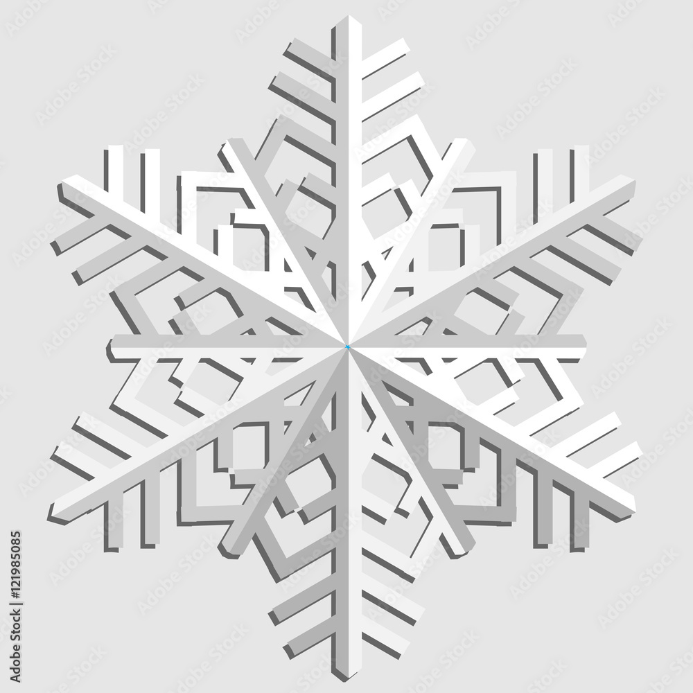 Decorative abstract snowflake. Vector illustrayion Decorative abstract snowflake. Vector illustrayion