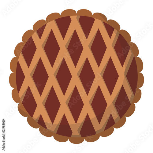 Sweet cake isolated on white. Traditional sweet cake holliday vector. Cake food sweet vector. Food fresh cake isolated