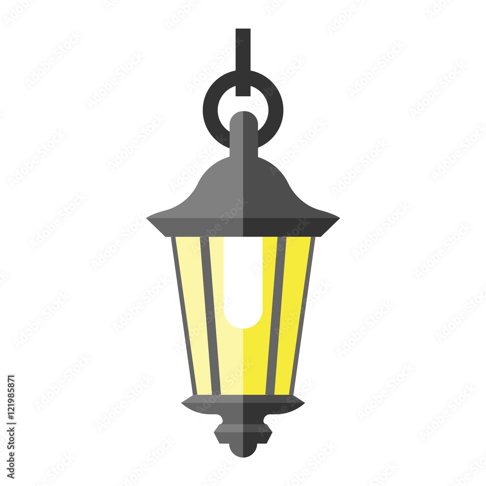 Street lamp silhouette vector Street lamp silhouette vector