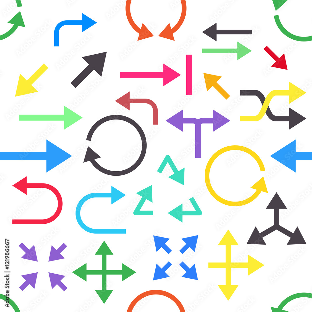 Arrows vector pattern stickers Arrows vector pattern stickers