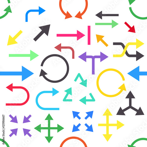 Arrows vector pattern stickers