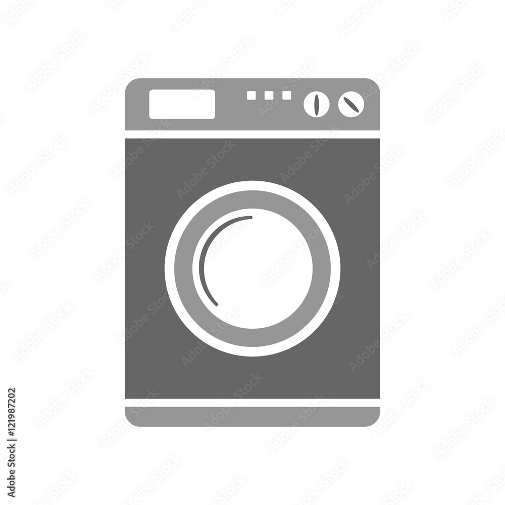 Washing machine symbol sign.