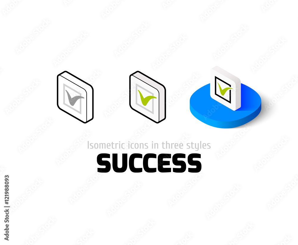 Success icon in different style Success icon in different style