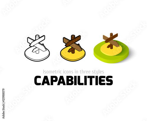 Capabilties icon in different style