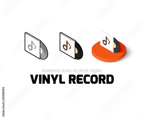 Wallpaper Mural Vinyl record icon in different style Torontodigital.ca