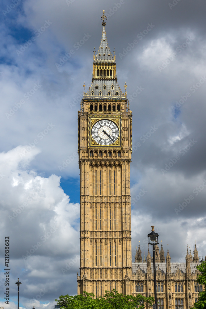 Clouds over Big Ben, London, England, United Kingdom