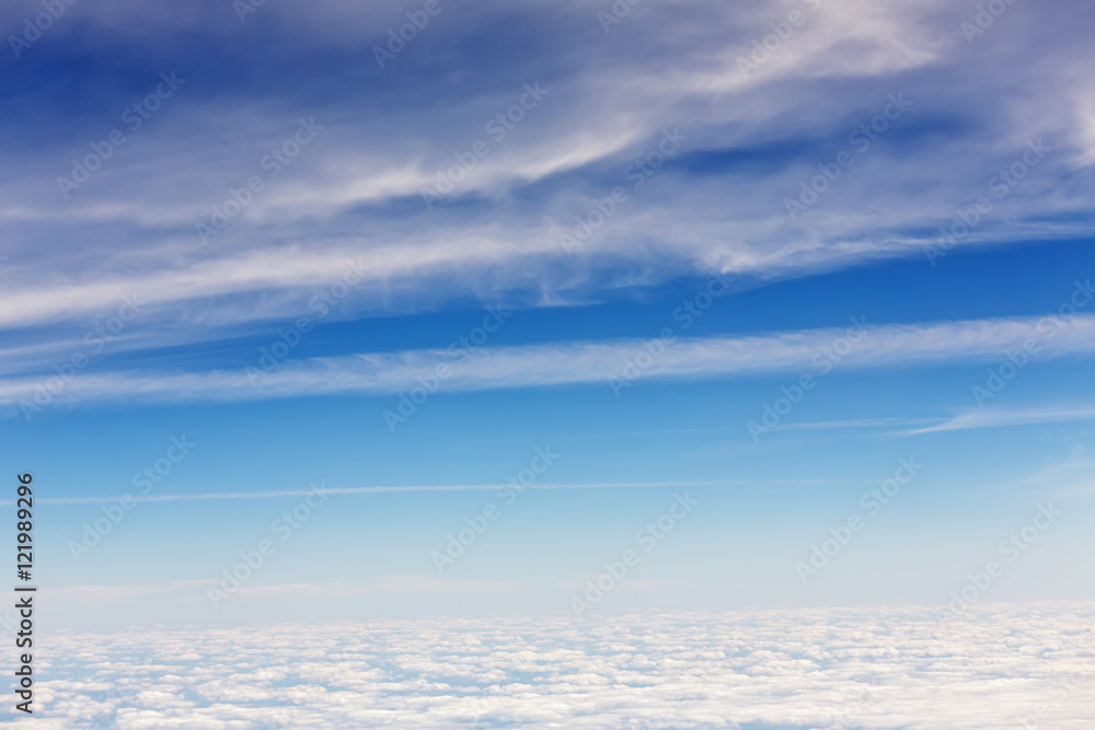 White fluffy clouds