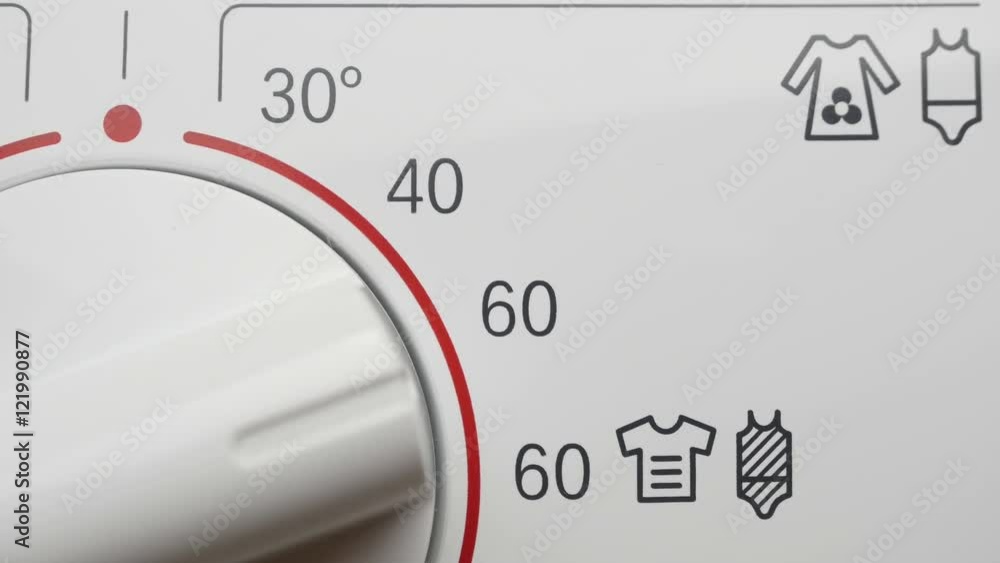 Programming washing machine. Choosing the temperature.
Programming washing machine. Choosing the temperature.