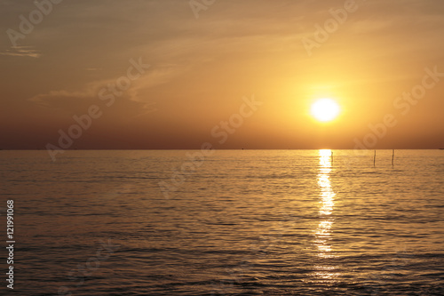 Beautiful sunrise from the sea © nuisk17