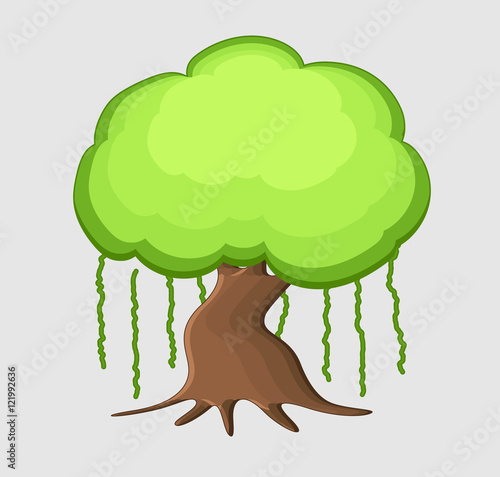 Cartoon Tree Vector