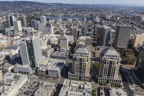 Aerial View of Downtown Oakland California