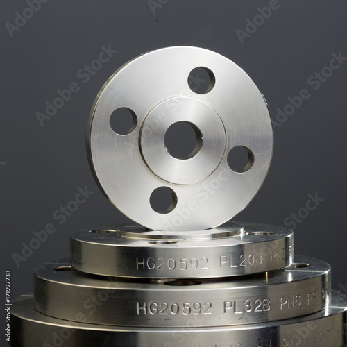 Billede på lærred Metal flange ring