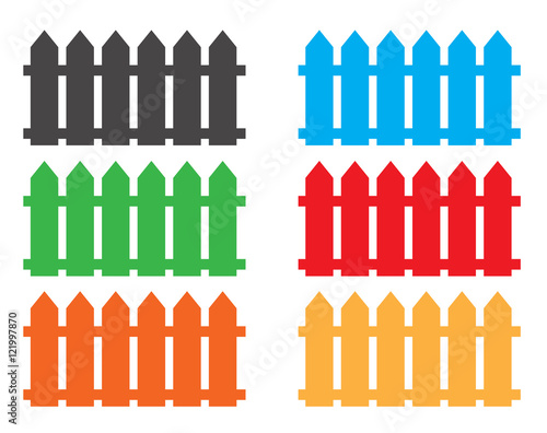 fence icon. fence icon object