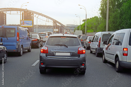 Fototapeta Naklejka Na Ścianę i Meble -  Cars in traffic jam