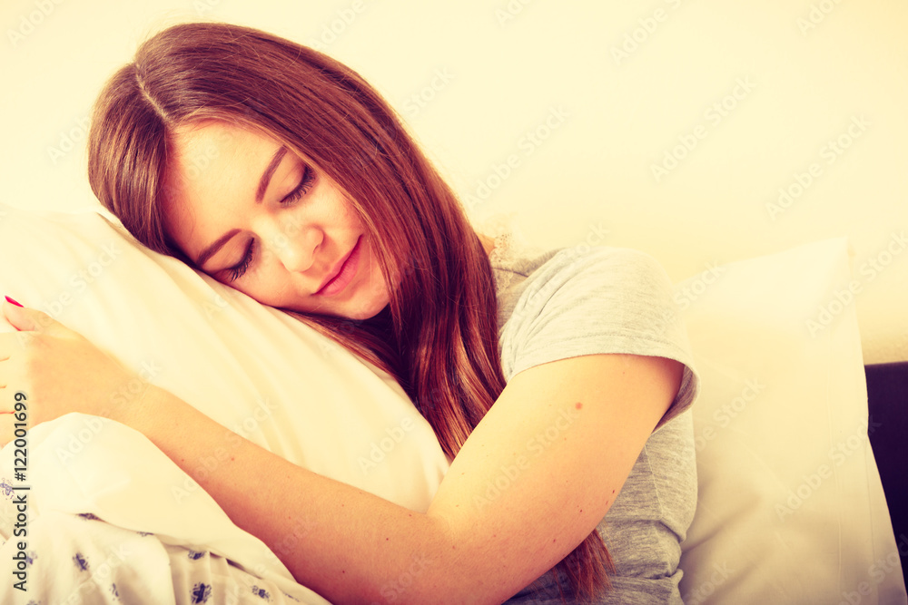 Attractive woman in the bed. Attractive woman in the bed.
