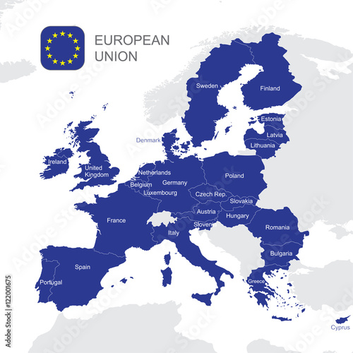The European Union map