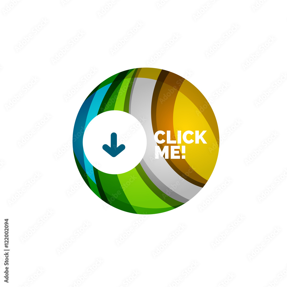 Abstract circle button