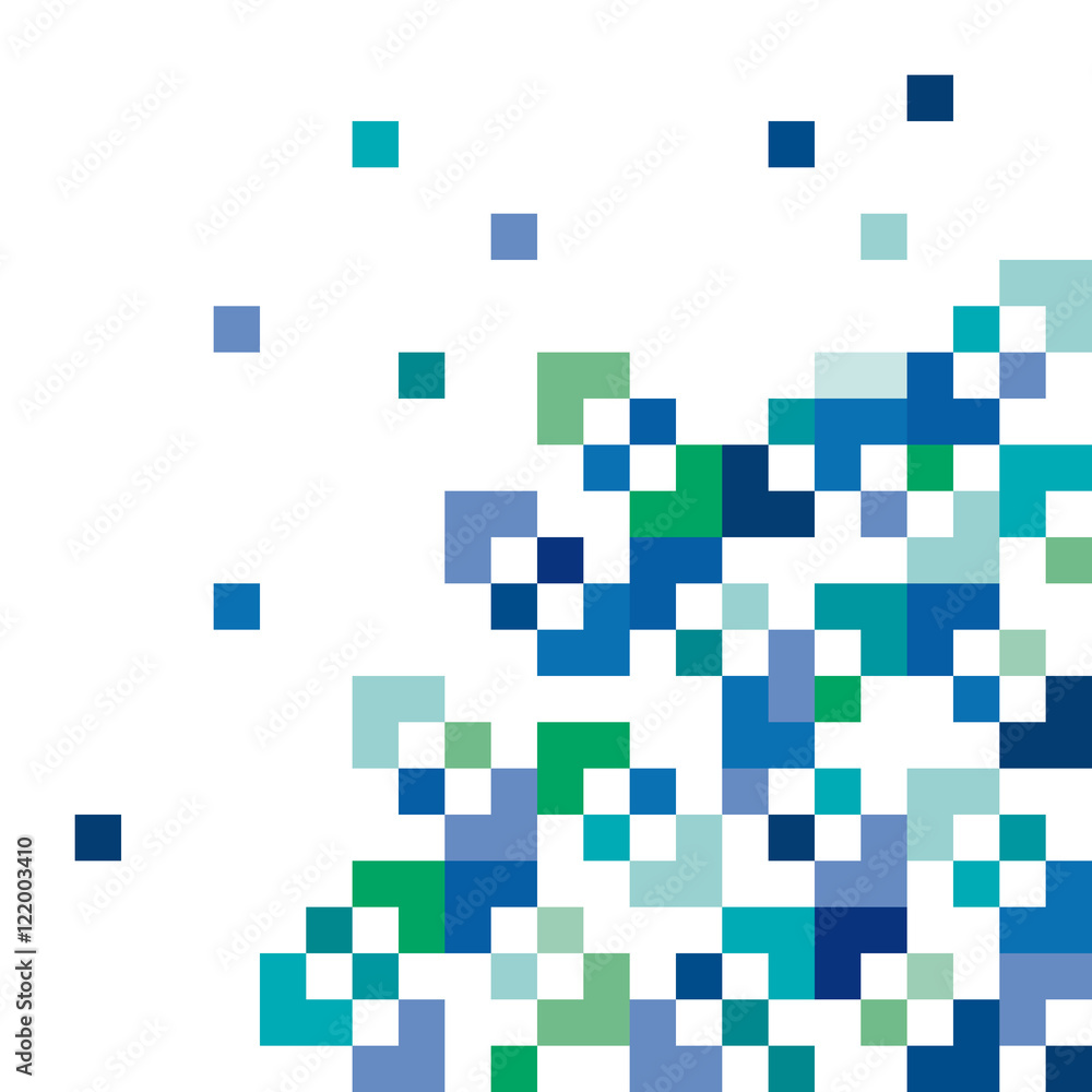 Vector concept of network, pixel on white background Vector concept of network, pixel on white background