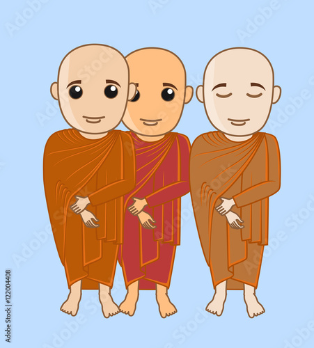 Tibetan Monks Characters