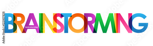“BRAINSTORMING” Vector Letters Icon
