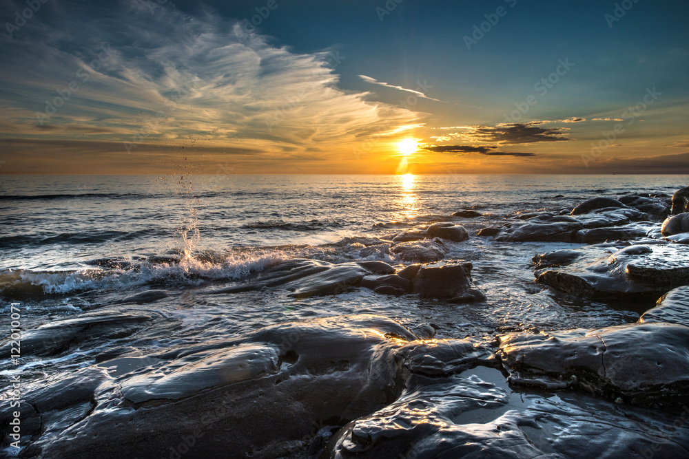 coucher de soleil à Audresselles