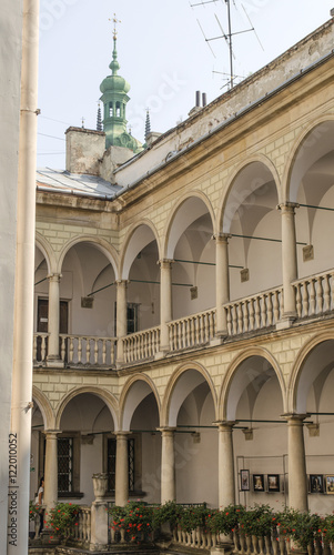 Patio in the Italian style, Lviv, Ukraine 