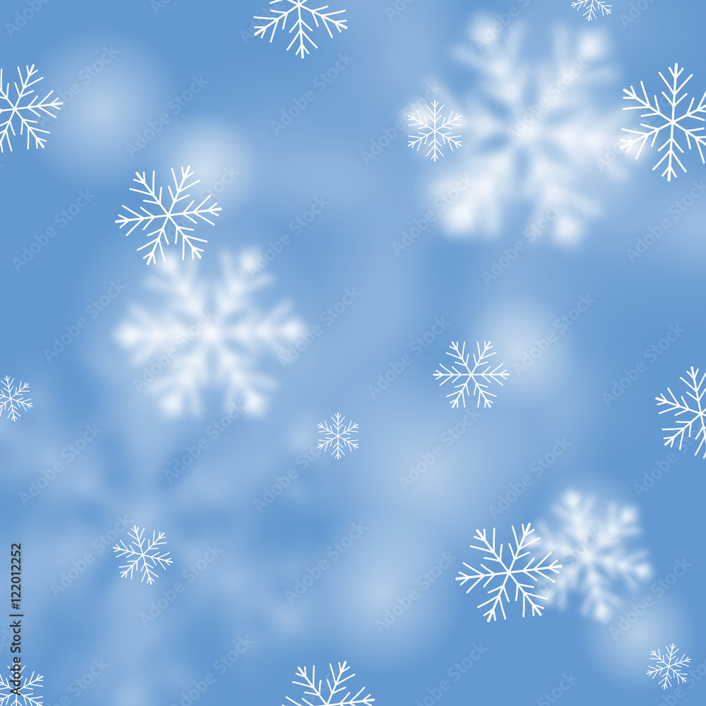 Winter card with snowflakes Winter card with snowflakes