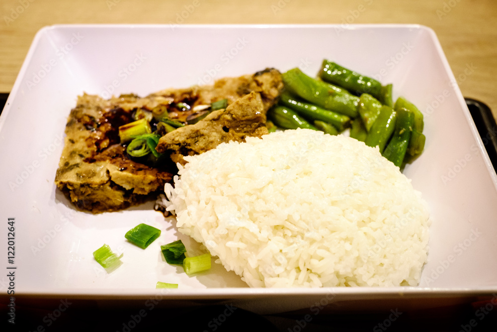 Steamed Minced Pork and Preserved Cabbage with Rice Steamed Minced Pork and Preserved Cabbage with Rice