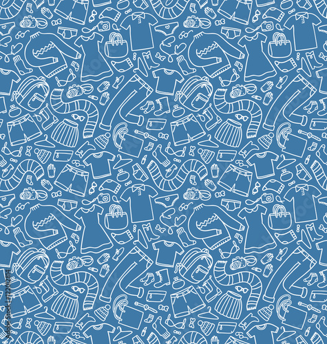 Clothes seamless pattern
