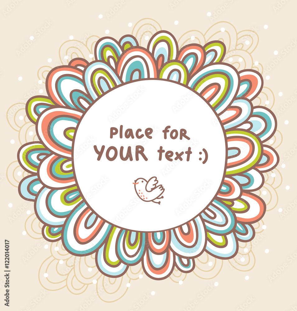 Doodle frame background Doodle frame background
