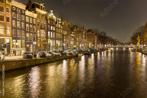 Amsterdam canal by night © TravelWorld