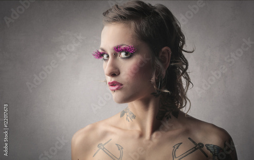 Attractive woman's portrait photo