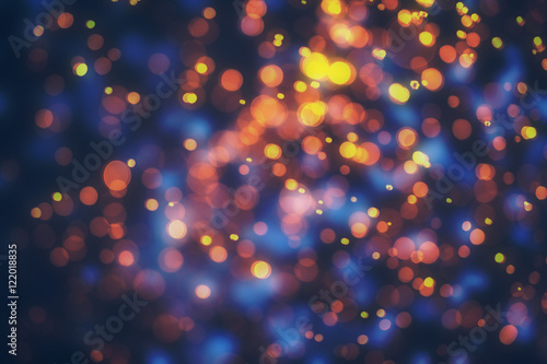 Abstract colorful bokeh lights background
