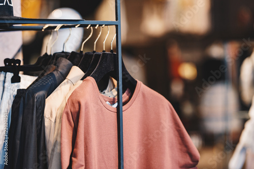 Detail of a women clothing store