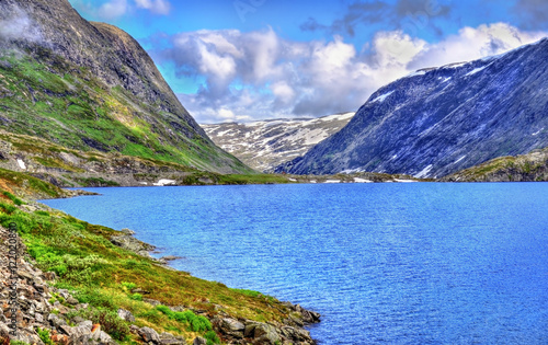 View of Djupvatnet lake lying 1016 metres above sea level - Norway