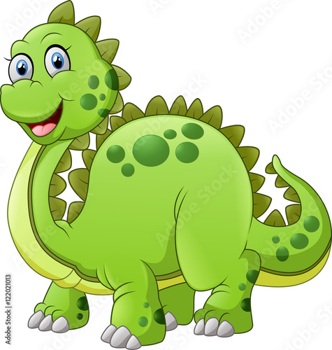 Green dinosaur cartoon