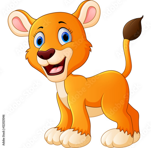 Cute lion cartoon