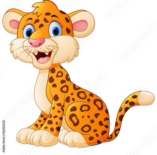Cute leopard cartoon