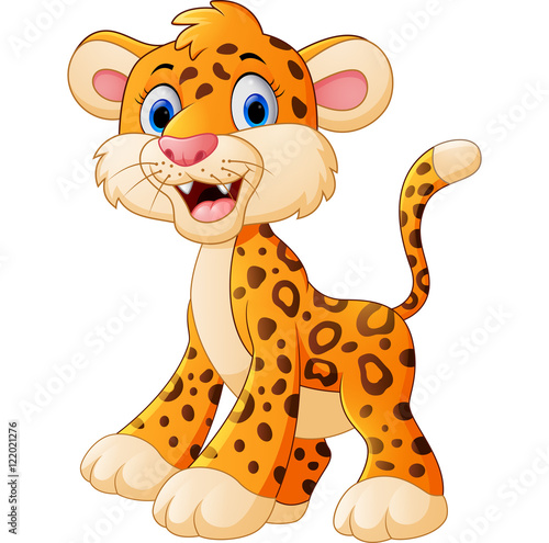 Cute leopard cartoon