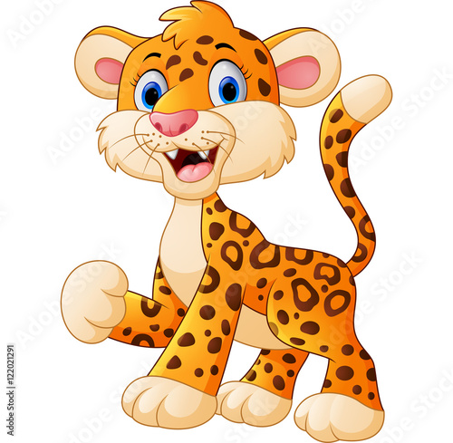 Cute leopard cartoon