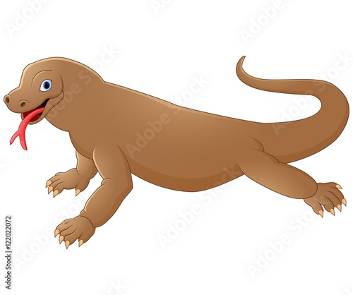 Cute komodo cartoon