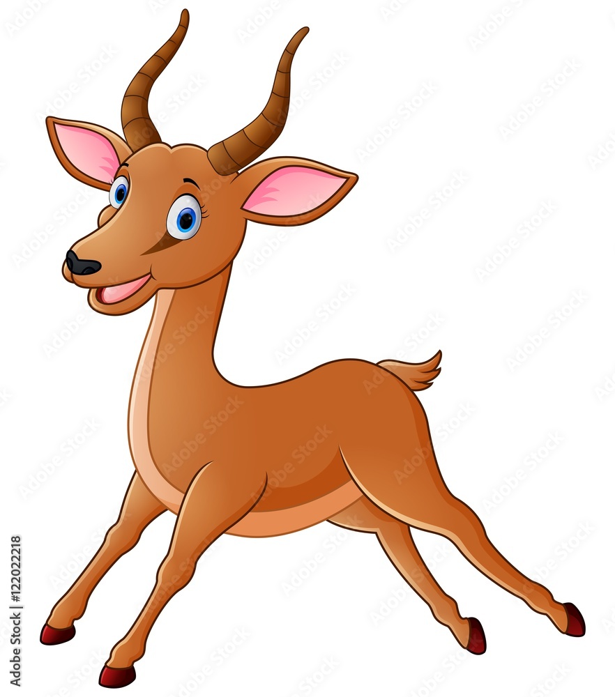 Fototapeta premium Cartoon antelope