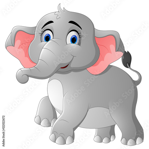 Cute elephant cartoon 