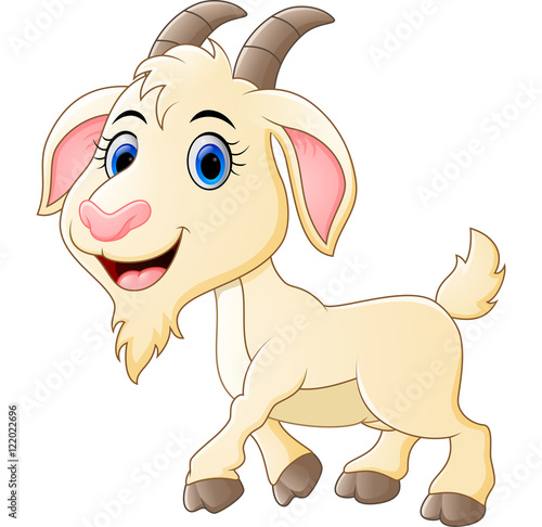Cute goat cartoon