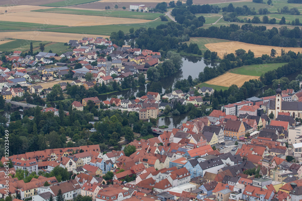 Obraz premium aerial view of Schwandorf